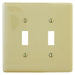 Bryant Wall Plate Jumbo 2-Gang Toggle Ivory (NPJJ2I)