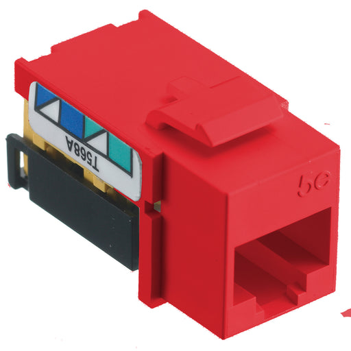 Bryant Jack NetSelect CAT5e 8-Position Universal A/B Red 24 Pack (NSJ5ER24)