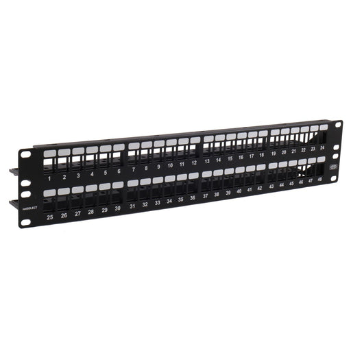 Bryant Patch Panel Jack Unloaded NetSelect 48 Pair 19 Inch Wide X 3.5 (NSPJ48)