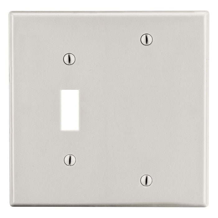 Bryant Wall Plate 2-Gang 1 Toggle/1 Blank Light Almond (P113LA)