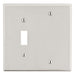 Bryant Wall Plate 2-Gang 1 Toggle/1 Blank Light Almond (P113LA)