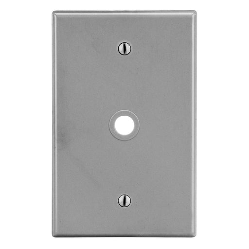 Bryant Wall Plate 1-Gang .406 Inch Opening Box Mount Gray (P11GY)