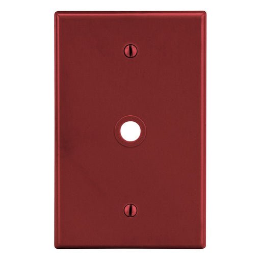 Bryant Wall Plate 1-Gang .406 Inch Opening Box Mount Red (P11R)