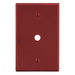 Bryant Wall Plate 1-Gang .406 Inch Opening Box Mount Red (P11R)