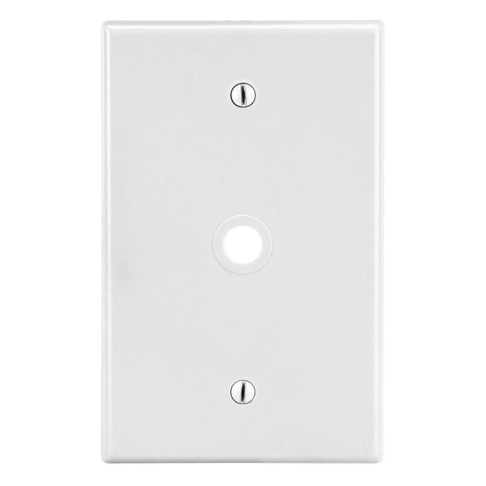 Bryant Wall Plate Mid-Size 1-Gang .406 Inch Opening Box Mount White (PJ11W)