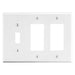 Bryant Wall Plate 3-Gang 1 Toggle/2 Decorator White (P1262W)