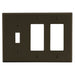 Bryant Wall Plate 3-Gang 1 Toggle/2 Decorator Brown (P1262)