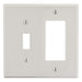 Bryant Wall Plate Mid-Size 2-Gang 1 Toggle/1 Decorator Light Almond (PJ126LA)