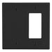 Bryant Wall Plate 2-Gang 1 Decorator/1 Blank Black (P1326BK)