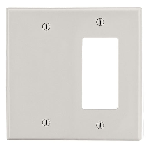 Bryant Wall Plate Mid-Size 2-Gang 1 Decorator/1 Blank Light Almond (PJ1326LA)