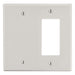 Bryant Wall Plate 2-Gang 1 Decorator/1 Blank Light Almond (P1326LA)