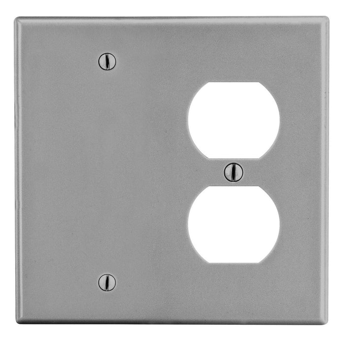 Bryant Wall Plate 2-Gang 1 Duplex/1 Blank Gray (P138GY)