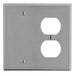 Bryant Wall Plate 2-Gang 1 Duplex/1 Blank Gray (P138GY)