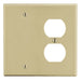 Bryant Wall Plate 2-Gang 1 Duplex/1 Blank Ivory (P138I)