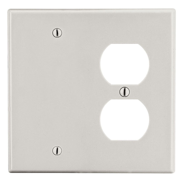 Bryant Wall Plate 2-Gang 1 Duplex/1 Blank Light Almond (P138LA)