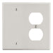 Bryant Wall Plate 2-Gang 1 Duplex/1 Blank Light Almond (P138LA)