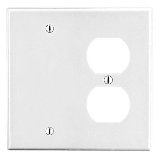 Bryant Wall Plate 2-Gang 1 Duplex/1 Blank White (P138W)