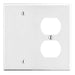 Bryant Wall Plate 2-Gang 1 Duplex/1 Blank White (P138W)
