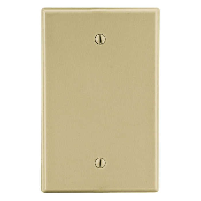 Bryant Wall Plate Mid-Size 1-Gang Box Mount Blank Ivory (PJ13I)