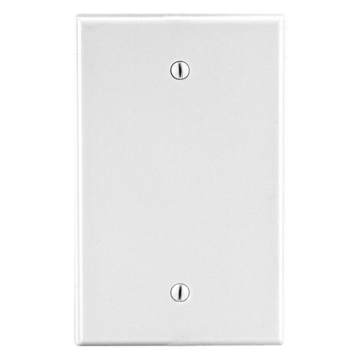 Bryant Wall Plate 1-Gang Box Mount Blank White (P13W)