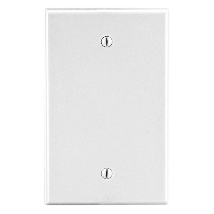 Bryant Wall Plate 1-Gang Box Mount Blank White (P13W)