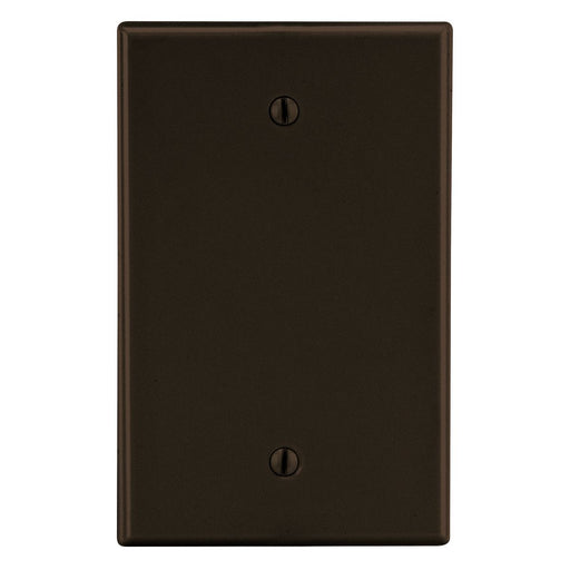 Bryant Wall Plate Mid-Size 1-Gang Box Mount Blank Brown (PJ13)