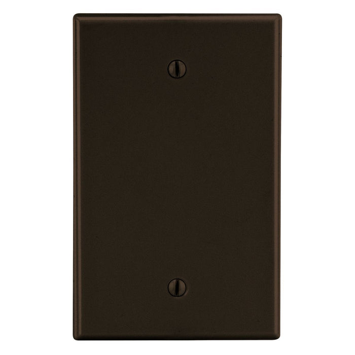 Bryant Wall Plate 1-Gang Box Mount Blank Brown (P13)