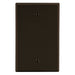 Bryant Wall Plate 1-Gang Box Mount Blank Brown (P13)