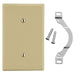 Bryant Wall Plate 1-Gang Strap Mount Blank Ivory (P14I)