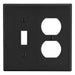 Bryant Wall Plate 2-Gang 1 Duplex/1 Toggle Black (P18BK)