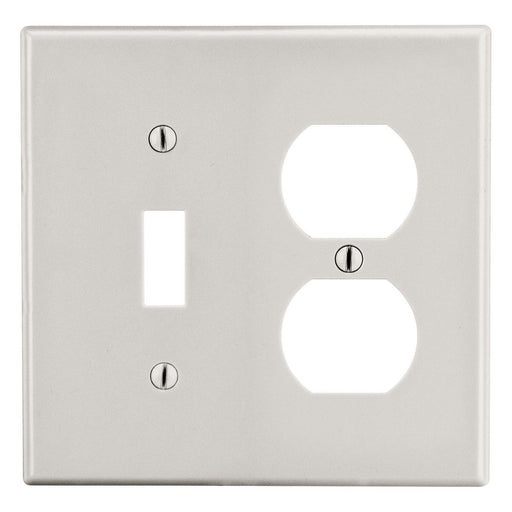 Bryant Wall Plate 2-Gang 1 Duplex/1 Toggle Light Almond (P18LA)