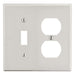 Bryant Wall Plate 2-Gang 1 Duplex/1 Toggle Light Almond (P18LA)