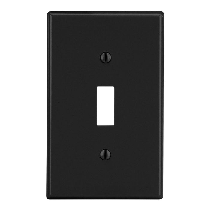 Bryant Wall Plate Mid-Size 1-Gang Toggle Black (PJ1BK)