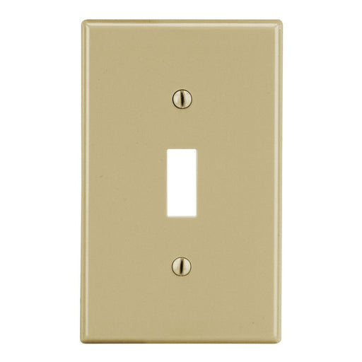 Bryant Wall Plate Mid-Size 1-Gang Toggle Ivory (PJ1I)