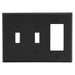 Bryant Wall Plate Mid-Size 3-Gang 2 Toggle/1 Decorator Black (PJ226BK)