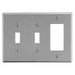 Bryant Wall Plate 3-Gang 2 Toggle/1 Decorator Gray (P226GY)