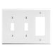 Bryant Wall Plate 3-Gang 2 Toggle/1 Decorator White (P226W)