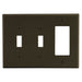 Bryant Wall Plate Mid-Size 3-Gang 2 Toggle/1 Decorator Brown (PJ226)