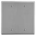 Bryant Wall Plate 2-Gang 2 Box Mount Blank Gray (P23GY)