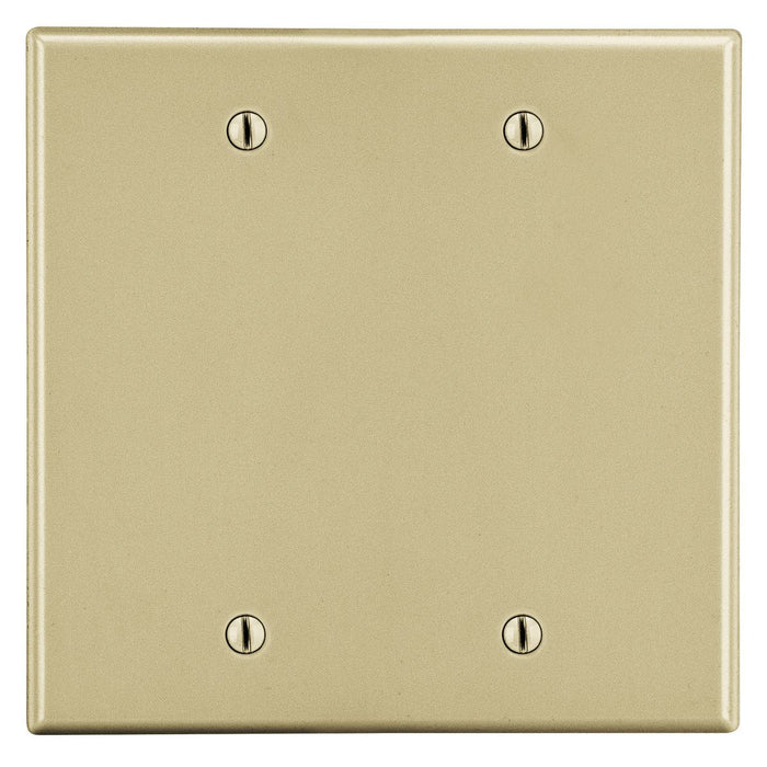 Bryant Wall Plate Mid-Size 2-Gang 2 Box Mount Blank Ivory (PJ23I)