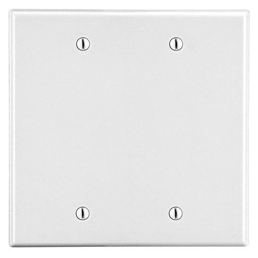 Bryant Wall Plate 2-Gang 2 Box Mount Blank White (P23W)