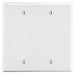 Bryant Wall Plate 2-Gang 2 Box Mount Blank White (P23W)