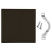 Bryant Wall Plate 2-Gang 2 Strap Mount Blank Brown (P24)