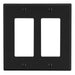 Bryant Wall Plate Mid-Size 2-Gang 2 Decorator Black (PJ262BK)