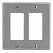 Bryant Wall Plate Mid-Size 2-Gang 2 Decorator Gray (PJ262GY)