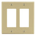 Bryant Wall Plate 2-Gang 2 Decorator Ivory (P262I)