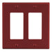 Bryant Wall Plate 2-Gang 2 Decorator Red (P262R)