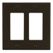 Bryant Wall Plate 2-Gang 2 Decorator Brown (P262)