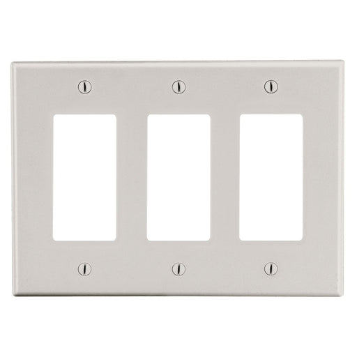 Bryant Wall Plate 3-Gang 3 Decorator Light Almond (P263LA)