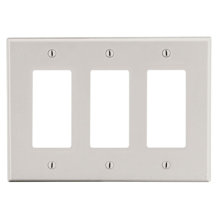 Bryant Wall Plate 3-Gang 3 Decorator Light Almond (P263LA)